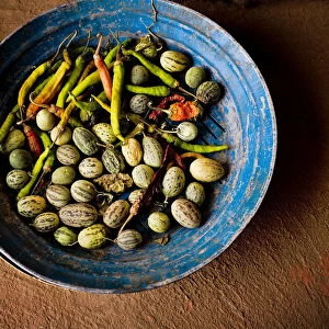 India, Rajasthan. Bowl with vegetables. Credit as: Jim Nilsen / Jaynes Gallery / DanitaDelimont