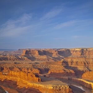 Looking down onto the Colorado River and Canyonlands National Park from Dead Horse