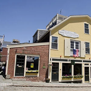 Massachusetts, New Bedford. Historic Centre Street, one of the oldest streets in