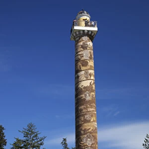 OR, Astoria, Astoria Column, 125 foot tower on Coxcomb Hill; built in 1925