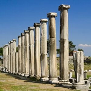 Pillars, Asclepion (Sanctuary of Asclepius) of Pergamon (Pergamum / Bergama) Western