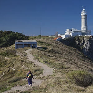 Spain, Cantabria Region, Cantabria Province, Santander, Cabo Mayor lighthouse