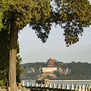 Summer Palace above Kunming Lake, Beijing, China