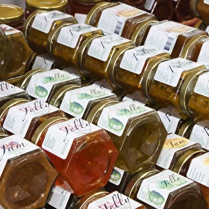 USA; North America; Georgia; Savannah; Home made jams and jellies at a Farmers Market