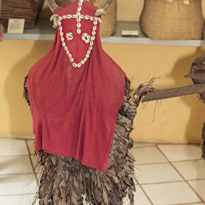 West Africa, The Gambia, Banjul. A traditional costume used in the Kankurang Masquerade