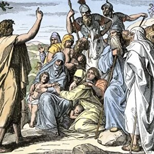 John the Baptist preaching