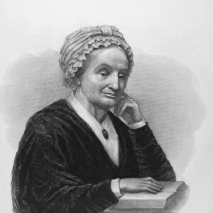 (1801-1888). Mother of President James A. Garfield. Mezzotint, 1882, by John Sartain
