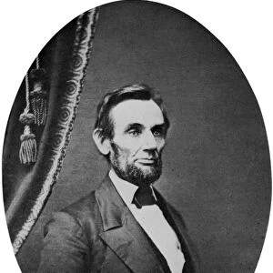 (1809-1865). 16th President of the United States. Photographed by C. S. German in Springfield, Illinois, January 1861, this is one of the earliest portraits of a full-bearded Lincoln