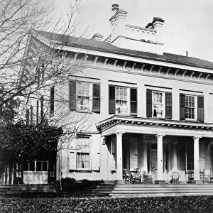 (1837-1908). 22nd and 24th President of the United States. Residence of Grover Cleveland in Princeton, NJ. Photographed 10 November 1899