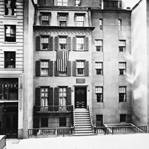 (1858-1919). 26th President of the United States. The house at 28 East 20th Street, New York City, where President Theodore Roosevelt was born on 27 October 1858