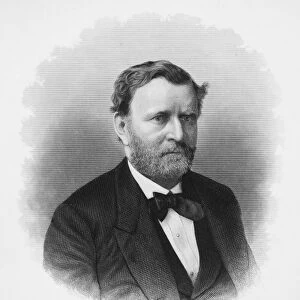 18th President of the United States. Steel engraving, American, 1872, after a photograph by Freeman Thorp