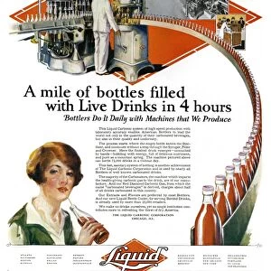 AD: BOTTLING, 1927. American advertisement for The Liquid Carbonic Corporation
