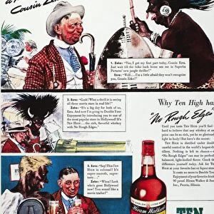 Advertisement for Ten High Straight Bourbon whiskey, 1939