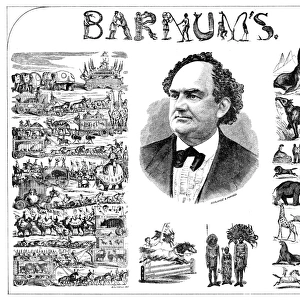 AD: P. T. BARNUM, 1873. American advertisement for P