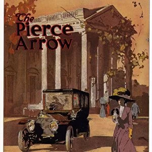 AD: PIERCE-ARROW, 1909. American advertisement for Pierce-Arrow automobiles