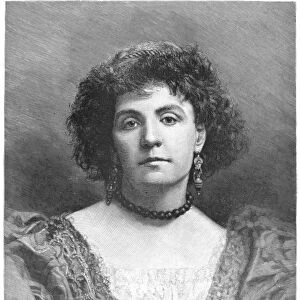 ADA REHAN (1857-1916). Original surname Crehan. American (Irish-born) actress. As Katharine in Shakespeares The Taming of the Shrew. Wood engraving, 1889