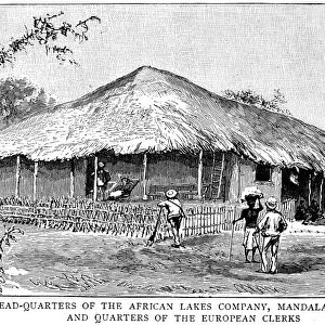 AFRICAN LAKES COMPANY. Headquarters of the British African Lakes Company. Line engraving