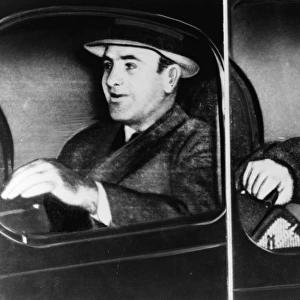 AL CAPONE (1899-1947). American gangster. Photographed en route from Harrisburg to Lewisberg