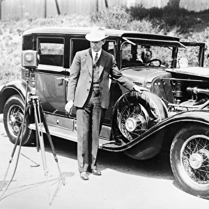 AL CAPONEs CADILLAC, 1933. The custom-built armored Cadillac owned by Al Capone