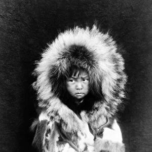 ALASKA: ESKIMO, c1929. Eskimo child from Noatak, Alaska. Photograpahed by Edward S