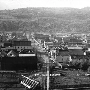 ALASKA: SKAGWAY. View of 5th Avenue at Skagway, Alaska. Photograph, early 20th century