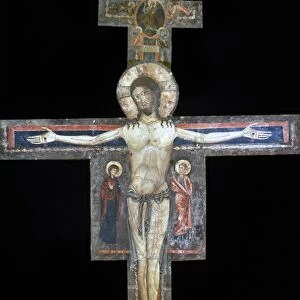 Alberto Sozio: Crucifix. Wood, 13th century
