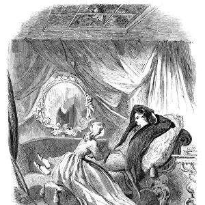 ALCOTT: ENIGMAS, 1864. The Eavesdropper watching the Two Sisters