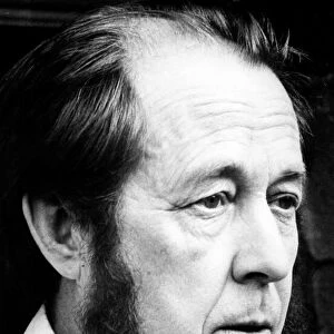 ALEXANDER SOLZHENITSYN (1918- ). Russian writer. Photographed in exile at Dueren, West Germany, February 1974