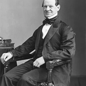 ALEXANDER T. STEWART (1803-1876). American merchant. Photogrpahed by Mathew Brady c