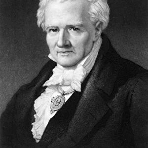 ALEXANDER von HUMBOLDT (1769-1859). German naturalist. Mezzotint, 1859, by John Sartain