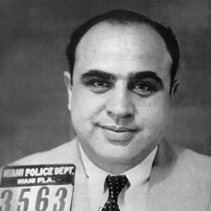ALPHONSE CAPONE (1899-1947). American gangster. Photographed after having been arrested in Miami, Florida, c1930