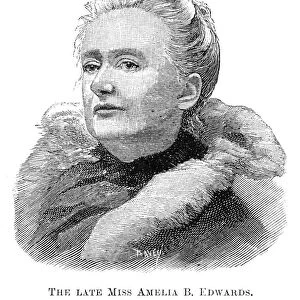 AMELIA A. B. EDWARDS (1831-1892). English novelist and Egyptologist. Obituary notice from an English newspaper, 1892