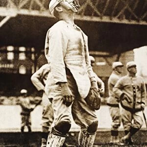 American baseball player for the New York Giants, photographed 1909