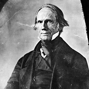 American lawyer and statesman. Daguerreotype by Mathew Brady