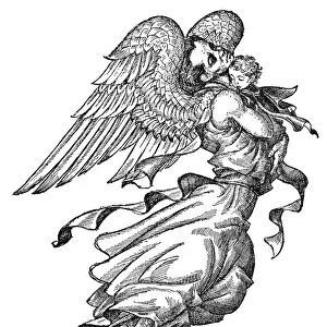 ANDERSEN: THE ANGEL. Drawing by Arthur Szyk for the fairy tale by Hans Christian