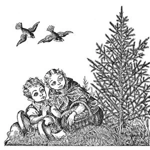 ANDERSEN: THE FIR TREE. Drawing by Arthur Szyk for the fairy tale by Hans Christian