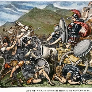 ARISTOMENES OF MESSENIA (7th century B. C. ). Fighting Spartan warriors
