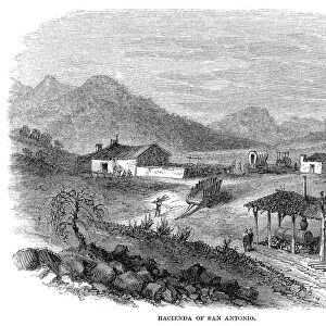 ARIZONA: SAN ANTONIO, 1865. The Hacienda of San Antonio in Santa Cruz, Arizona