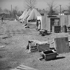 ARKANSAS: REFUGEE CAMP. Salvaged furniture at the camp at Forrest City, Arkansas