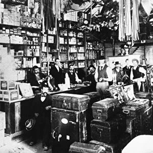 AUSTRALIA: GOLD RUSH, 1895. A general store in the town of Coolgardie, Western Australia