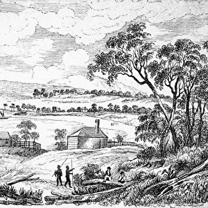 AUSTRALIA: SYDNEY, 1788. Australia at the time of its founding as a penal colony