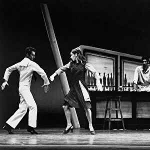 BALLET: FANCY FREE, c1970. Terry Orr and Ellen Everett performing in an American Ballet Theatre production of Fancy Free, choreographed by Jerome Robbins, c1970