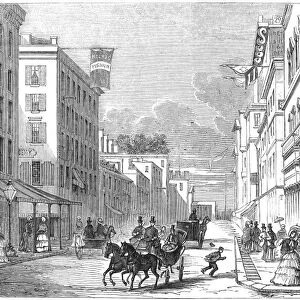 BALTIMORE, MARYLAND, 1856. Wood engraving, English, 1856