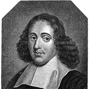 BARUCH SPINOZA (1632-1677). Dutch philosopher. Stipple engraving, German, c1800