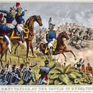 BATTLE OF BUENA VISTA, 1847. General Zachary Taylor at the Battle of Buena Vista