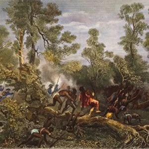 BATTLE OF FALLEN TIMBERS. Anthony Waynes Legion at the Battle of Fallen Timbers