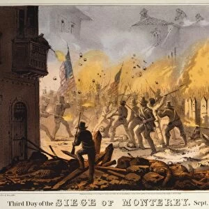 BATTLE OF MONTERREY, 1846. Third day of the siege of Monterrey, Mexico, during the Mexican War