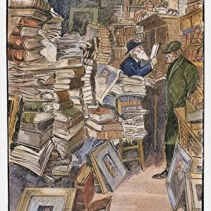 BOOKSHOP, 1902. Interior of an old bookshop on Pennsylvania Avenue, Washington, D