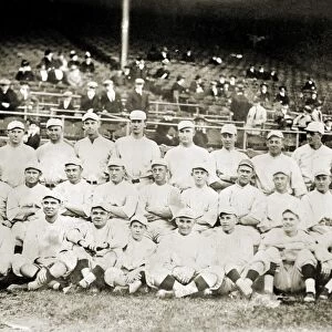 BOSTON RED SOX, 1916. Team photo of the Boston Red Sox, 1916. Babe Ruth is seated in the front row, center