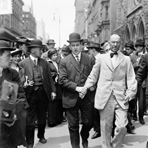 BOUCK WHITE ARRESTED, 1914. Minister and socialist Bouck White arrested for disrupting